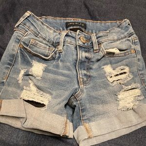 Aeropostale blue Jean cuffed shorts size 23 waist